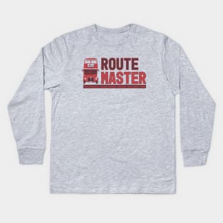 Routemaster double-decker bus London Kids Long Sleeve T-Shirt